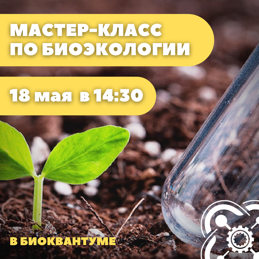 Приглашаем кванторианцев на мастер-класс по биоэкологии 18 мая в 14:30